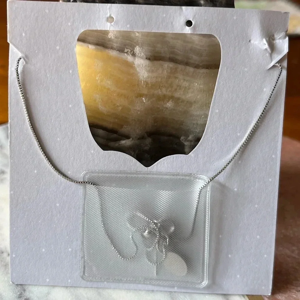 ☘️Melania Clara Oracle Sun necklace shamrock hearts necklace Silver - Picture 5 of 5